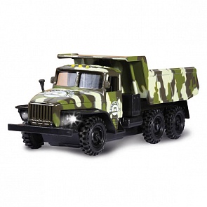 Самосвал Урал Военстрой, свет и звук (Технопарк, URAL-S-03sim)